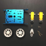 Simple Aluminum Robot Chassis Kit (Blue)