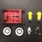 Simple Aluminum Robot Chassis Kit (Red)