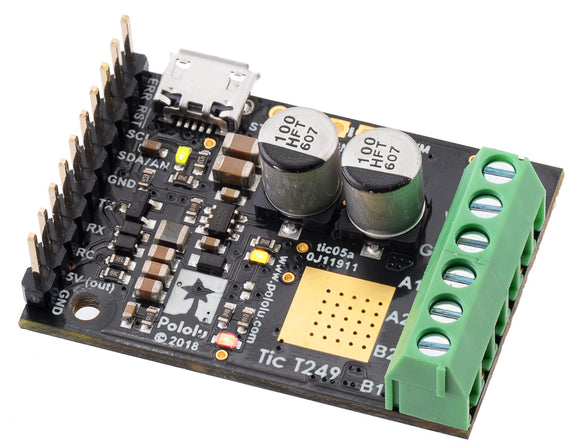 Pololu Tic T249 USB Multi-Interface Stepper Motor Controller (Connectors Soldered)