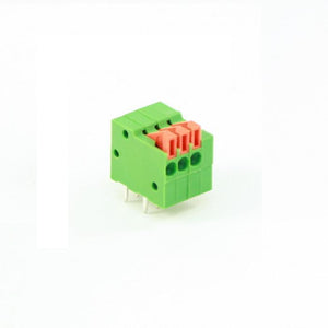 Screwless Terminal Block: 3-Pin, 0.1" Pitch, Side Entry (3-Pack)