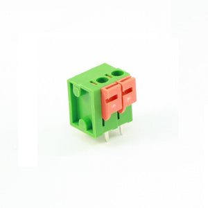 Screwless Terminal Block: 2-Pin, 0.2" Pitch, Top Entry (3-Pack)