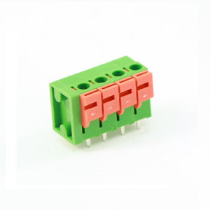 Screwless Terminal Block: 4-Pin, 0.2" Pitch, Top Entry (2-Pack)