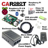 CAROBOT Raspberry Pi 4 B Starter Bundle (8GB RAM with Raspberry Pi OS SD Card)