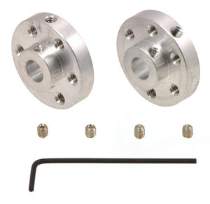 Universal Aluminum Mounting Hub Pair (1/4″ Shaft 4-40 Holes)