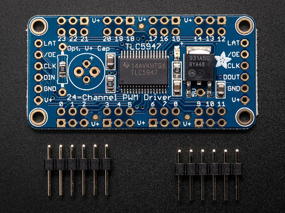 Adafruit 24-Channel 12-bit PWM LED Driver using SPI interface (TLC5947)