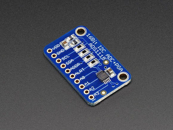 Adafruit 16-Bit ADC (4-Channel with Programmable Gain Amplifier ADS1115)