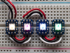 Adafruit Breadboard-Friendly RGB Smart NeoPixel (Pack of 4)