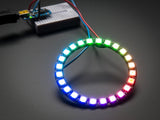 Adafruit NeoPixel Ring (24 RGB LED) WS2812 5050 RGB LED with Integrated Drivers