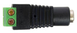 DC Barrel Jack to 2-Pin Terminal Block Adapter (Female)