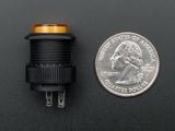 16mm Illuminated Pushbutton (Yellow Momentary)