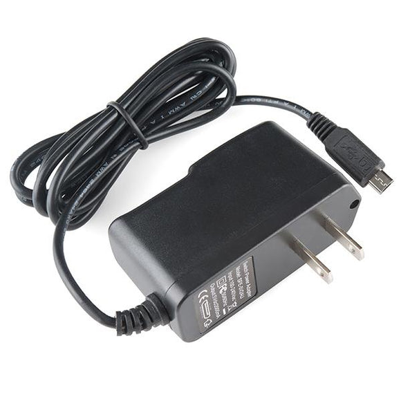Wall Adapter Power Supply (5V 2A microUSB) (great for Raspberry Pi)
