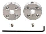 Universal Aluminum Mounting Hub (5mm Shaft M3 Holes 2-Pack)