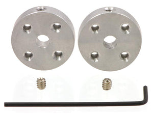 Universal Aluminum Mounting Hub (4mm Shaft M3 Holes 2-Pack)