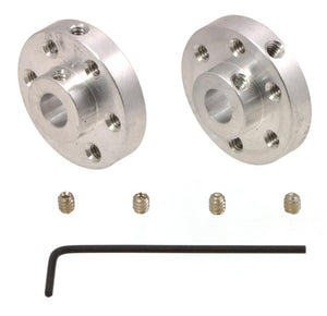 Universal Aluminum Mounting Hub (1/4'' Shaft M3 Holes 2-Pack)