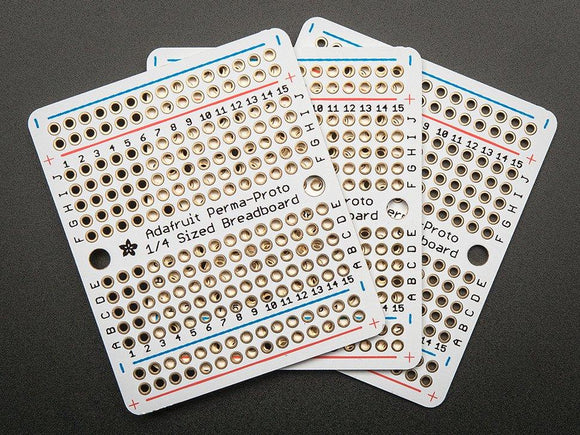 Adafruit Perma-Proto Quarter-sized breadboard PCB (3-pack)