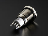 Metal On/Off Pushbutton with LED Ring (16mm, Green)