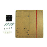 Holder for Arduino / BeagleBone / Raspberry Pi, Breadboard (Black Holder Plate, Hardware, Rubber Stands Only)