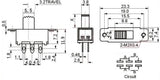 DPDT Slide Switch (3A 125V)