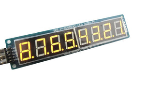 8-Digit SPI 7-Segment LED Display (Yellow)