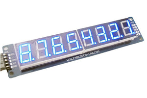 8-Digit SPI 7-Segment LED Display (Blue)