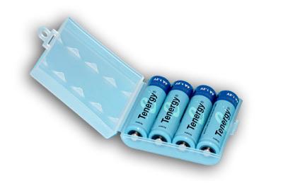 Tenergy NiMH Rechargeable Battery with Holder (4x AA 2600mAh)