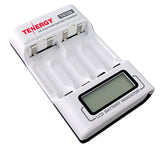 Tenergy TN156 4-Slot AA / AAA Smart Battery Charger with LCD indicator