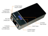 Tenergy POWERx4 Power Bank (4x USB 2A output 18000mAh) (great as portable power for Raspberry Pi)