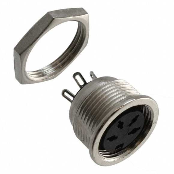 In-line Screw Locking Connector (4-pin Receptacle / Female Socket)