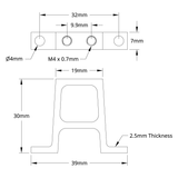 Vertical Aluminum Servo Mount