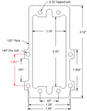 Actobotics Quarter Scale Servo Plate A