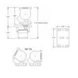 Direct Drive Pan & Tilt System for Hitec Servo (No servos)