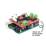 CAROBOT Motor Driver and Servo Shield (L298N 4.5V-46V 2A/ch) Kit