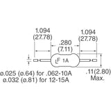 Fuse with Leads 125V 5A (5pcs)