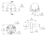 Pololu Ball Caster with 1" Plastic Ball and Plastic Rollers