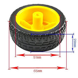 Wheel - 65mm (Rubber Tire)