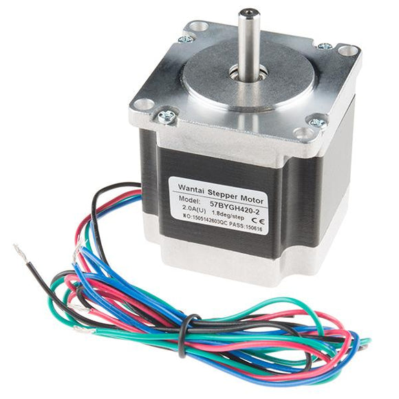 Stepper Motor NEMA 23 (Unipolar/Bipolar, 200 Steps/Rev, 3.2V, 2 A/Phase, 600mm Wire)