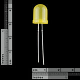 Diffused 10mm LED (Yellow)