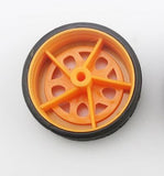 Wheel Pair - 30mm (Rubber Tire, Orange)