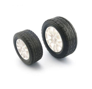 Wheel Pair - 30mm (Rubber Tire, White)