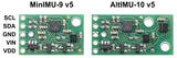 Pololu MinIMU-9 v5 Gyro, Accelerometer, and Compass (LSM6DS33 and LIS3MDL) Carrier