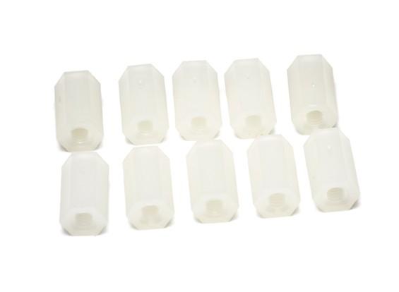 Nylon Standoff (M3 x 10mm, 10pcs)