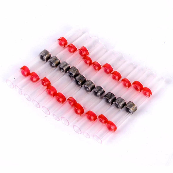 Solder Seal Wire Connector (Red, 22-18AWG, 0.5-1.0mm2, 5pcs)