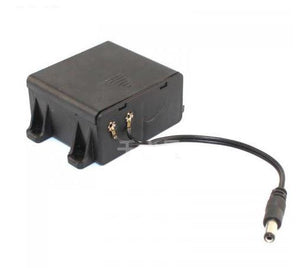 8-AA Battery Holder with Barrel Jack Connector