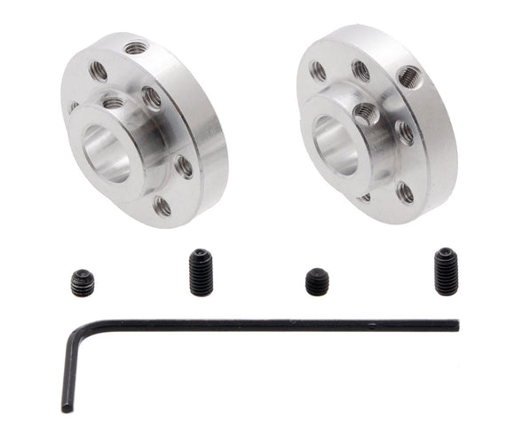 Universal Aluminum Mounting Hub (8mm Shaft M3 Holes 2-Pack)