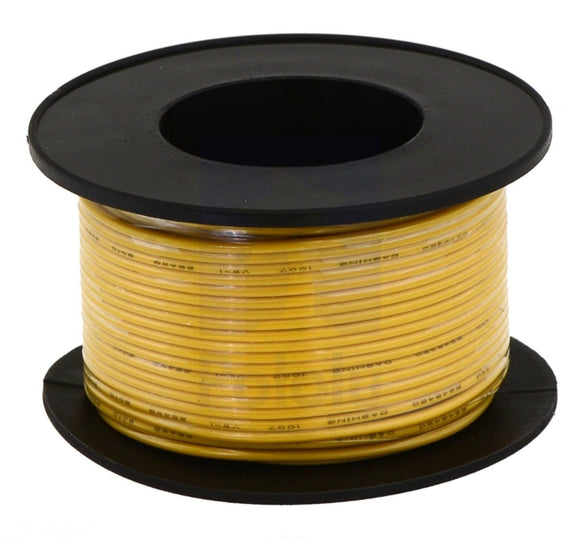 Stranded Wire (Yellow, 22 AWG, 50 Feet)