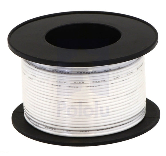 Stranded Wire (White, 22 AWG, 50 Feet)