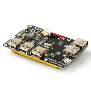 5 Port USB 2.0 Hub Power Supply Module for Raspberry Pi