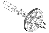 Pololu Multi-Hub Wheel 80x10mm Pair (White)