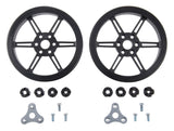 Pololu Multi-Hub Wheel 80x10mm Pair (Black)