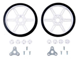 Pololu Multi-Hub Wheel 80x10mm Pair (Black)